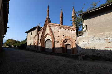 Wall Mural - View of Sant'Antonio of Ranverso' s Abbey in Buttigliera Alta, province of Turin, Piedmont, Italy