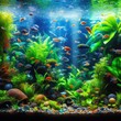 tropical aquarium with fishes