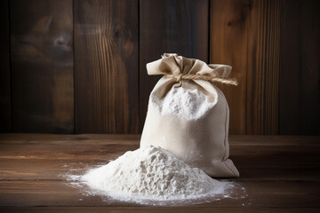 Sticker - A pile of flour on the table