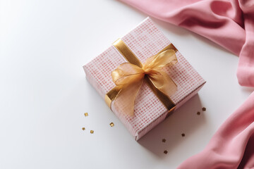 Wall Mural - gift box with ribbon and bow