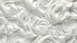 Texture of whipped cream, cream close-up background top view. Making cream for the cake.