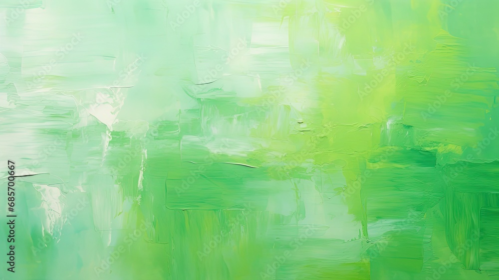 緑の油絵の抽象画背景_2 Generative AI Stock Illustration | Adobe Stock