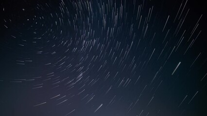 Wall Mural - time lapse of the night starry sky