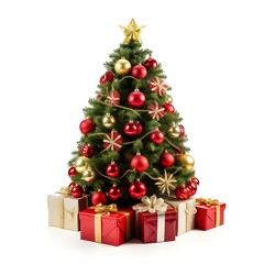christmas tree with gifts