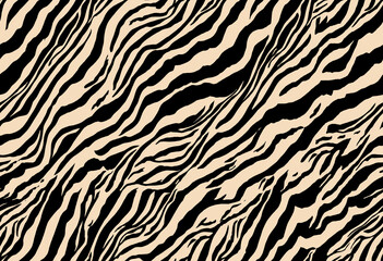 Wall Mural - Seamless zebra texture, animal pattern, zebra skin.