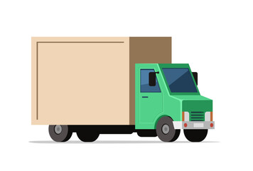 Wall Mural - Delivery truck. Delivery service concept. Vector illustration icon