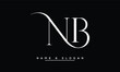 NB,  BN,  N,  B  Abstract  Letters  Logo  Monogram