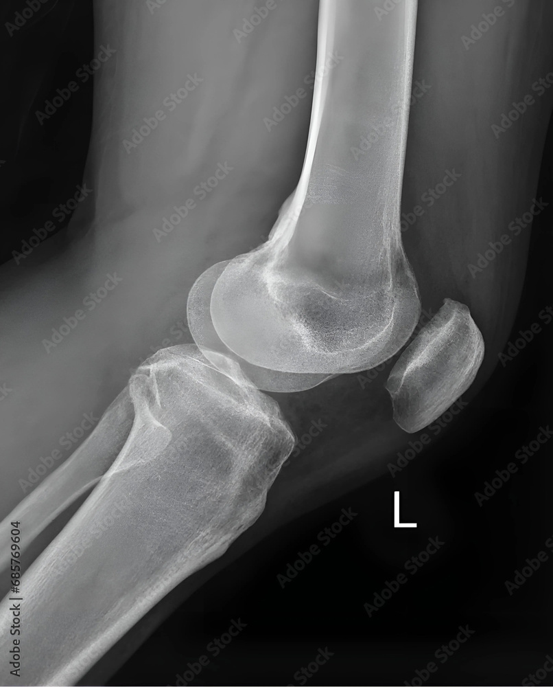 Fotografie This lateral X-ray magnificently captures the complex ...