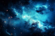Beauty of nebula space with star filled sky