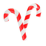 Fototapeta Dmuchawce - Christmas Candy Canes. 3d render icon