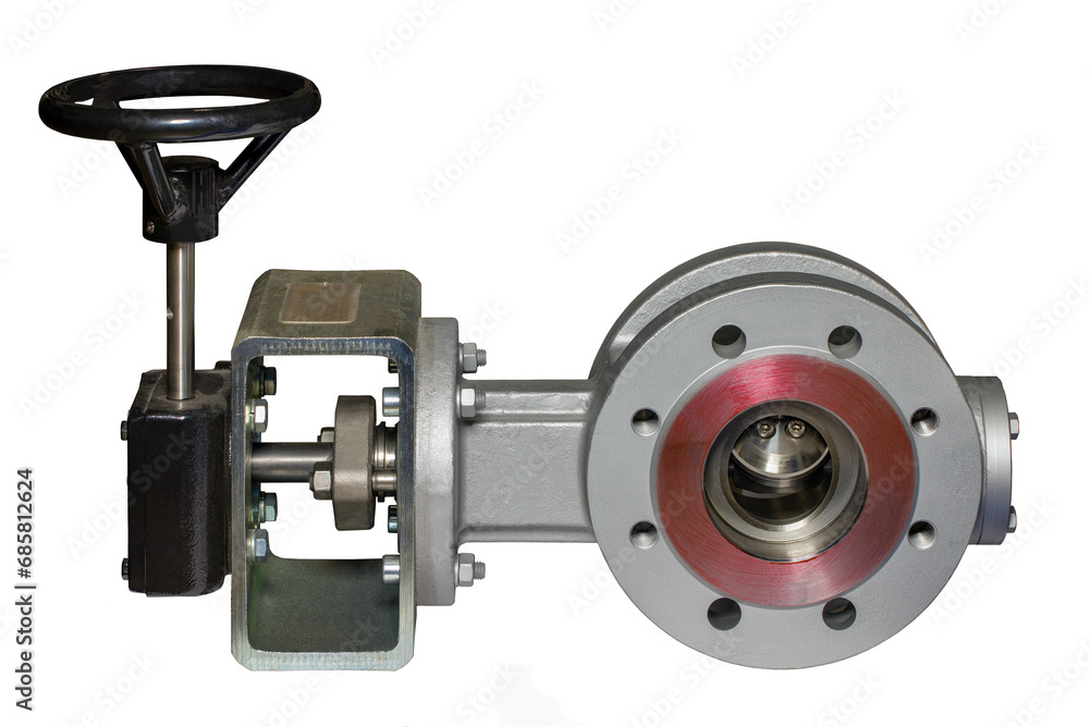 Butterfly valve for shutting off, throttling and regulating the flow of liquids and gases.