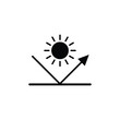 © veronchick84 - Surface reflection icon vector, sun resistant protection icon