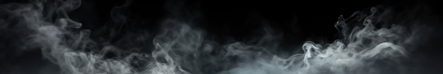 Smoke on black background