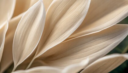 Wall Mural - nature abstract of flower petals beige leaves with natural texture as natural background or wallpape