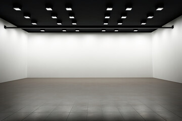 Wall Mural - white Empty Space. AI generative