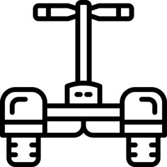 Wall Mural - segway icon. vector line icon for your website, mobile, presentation, and logo design.