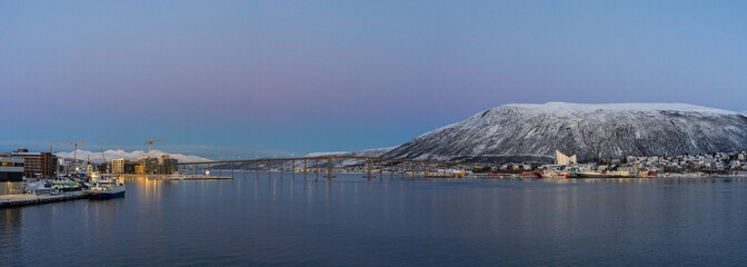 Wall Mural - Winter light over Tromsø, Norway