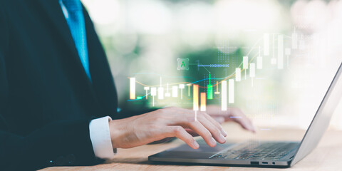 Aufkleber - concept of finance and investment ,profit growth management ,financial graphical and statistical analysis ,Stock and currency fund management ,bank interest management ,high return investment