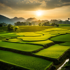 Poster - rice field