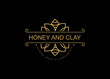 bee logo ,bee honey company name logo illustration