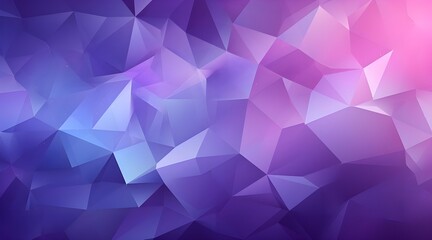 Abstract polygonal blue and purple background. low poly wide banner