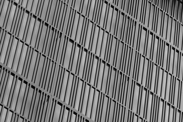 Wall Mural - grey architecture detail of metal facade wall building