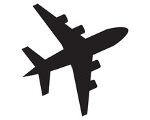 Plane Transport Icon Vector Symbol Design Illustration