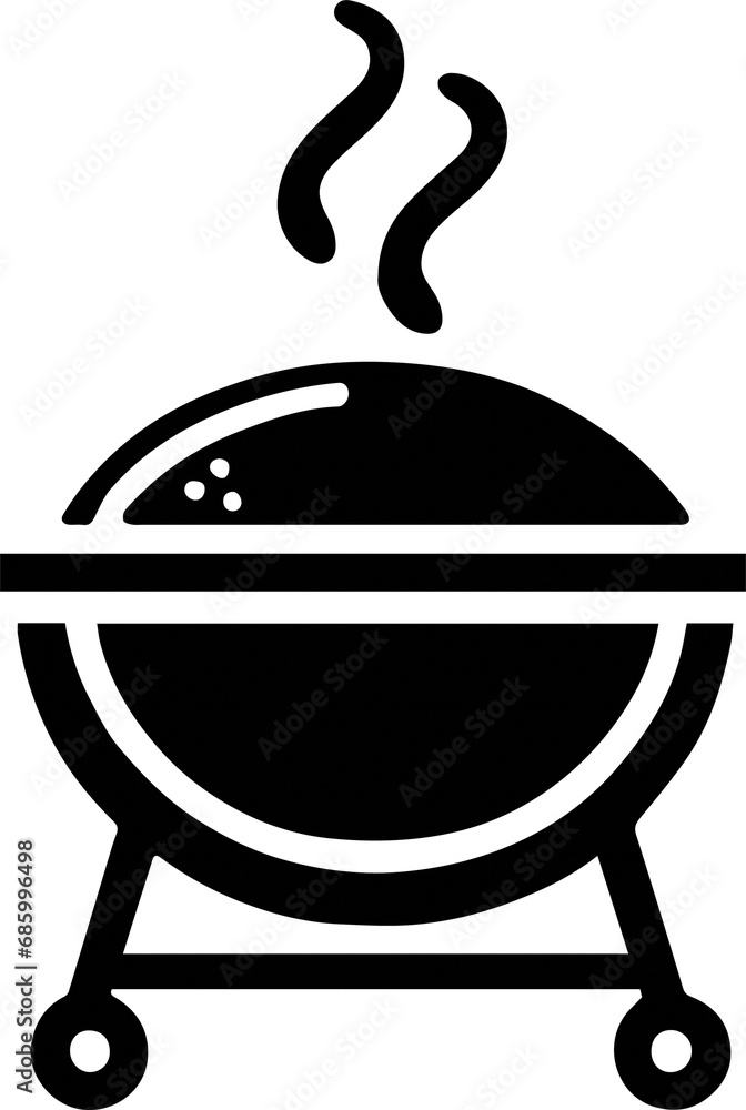 Barbecue Icon - Black and White Illustration Transparent PNG for Airbnb ...