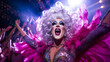 © EwaStudio - Nightclub Spectacle. Vivid Drag Performance.  Dazzling Nightlife Divas....