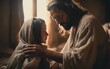 Jesus heals the daughter of Jairus. Generative AI