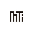 Letter m T F i square geometric symbol simple logo vector