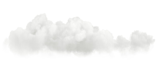 Poster - Isolated landscape smooth clouds on transparent backgrounds 3d illustrations png