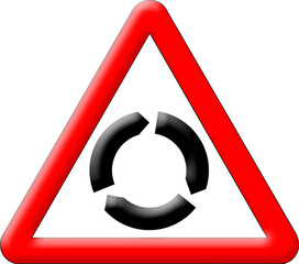 Warning traffic signs triangle vector pictograms