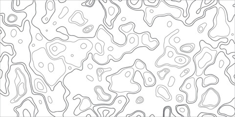 fully editable and scalable vector illustration of topographic map on a light background. great as a
