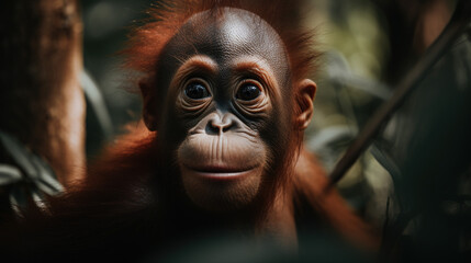 Baby orang utan