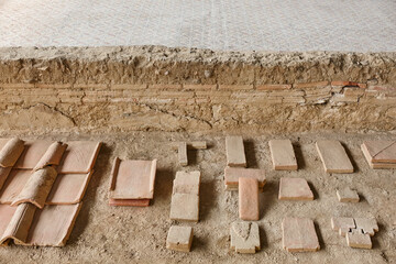 Roman excavations in La Olmeda village. Palencia, Spain