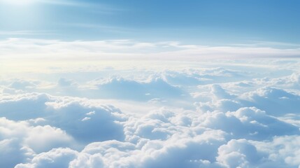 Wall Mural - Image of clouds from an airplane window.