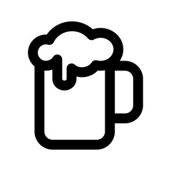 Canvas Print - beer line icon