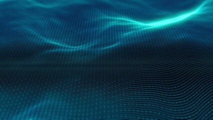 Wall Mural - abstract minimal mesh waving background/ 4k animation of an abstract fractal background with mesh su