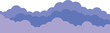 Violet clouds on a transparent background. Vector illustration, eps 10.	
