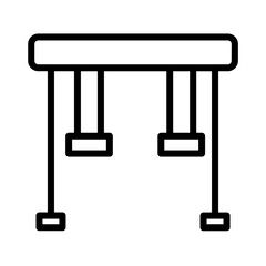 Leisure Playground Swing Outline Icon