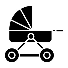 Baby On Stroller Icon