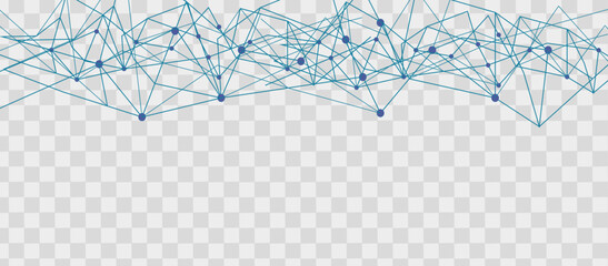 Wall Mural - internet network. data and technology concept. abstract technological background with dots and lines