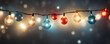 Hintergrund mit Glitter, Lichtern, Lichterkette, Funkeln, Sterne in rot, gold, blau, weiß und schwarz als bokeh Banner