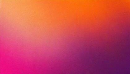 Wall Mural - orange pink magenta purple abstract color gradient background grainy texture effect web banner header poster design