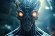 alien, villain, ominous, cosmic, darkness, malevolence, mystery, distant, galaxy, extraterrestrial, threat, unknown, enigma, creature, outer space, hostile, sci-fi, fantasy, illustration, unearthly, p