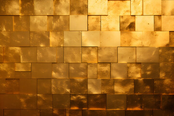 Wall Mural - Goldene Wandtextur als Hintergrund