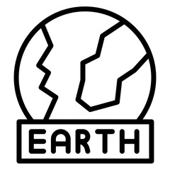 Canvas Print - Earth Day Icon