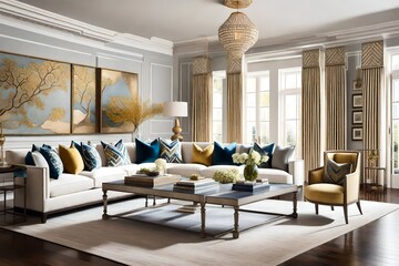 modern living room interior design created by AI.