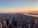 Fototapeta Nowy Jork - empiore state  skyline at sunset 